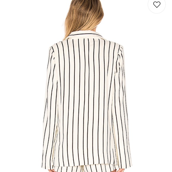 Lovers + Friends Fanning Blazer in Ivory & Black - Picture 3 of 5